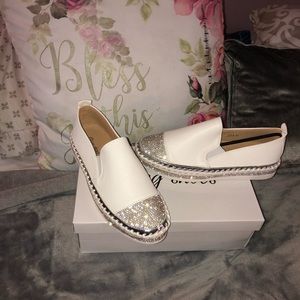 Brand new summer shoes with rhinestones